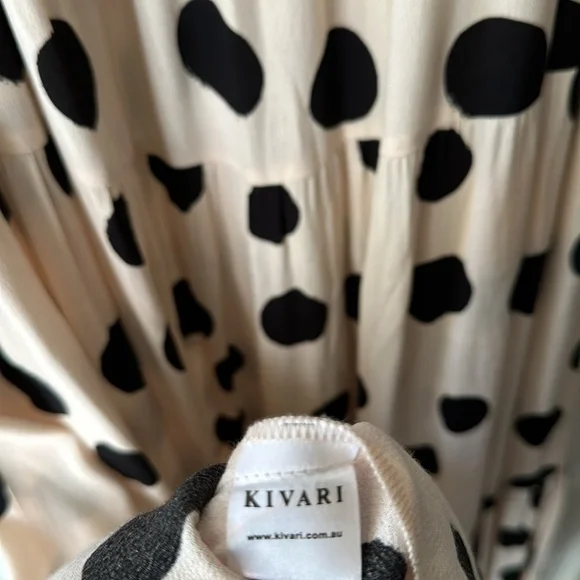Kivari Polka Dot Midi Dress S